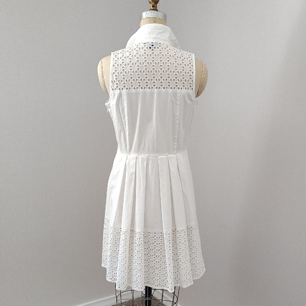 Ann Taylor White Eyelet Mini Dress - Picture 3 of 6